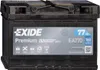 A black car battery with a label showing brand, model, and specifications. Podgląd zdjęcia produktu