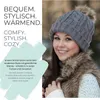 styleBREAKER Zopfmuster Bommelmütze, Strickmütze mit Produktbild-Vorschau 6