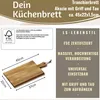 LS-LebenStil Holz Frühstücksbrett Schneidebrett 45cm lang Produktbild-Vorschau 3