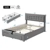 MODFU Lit coffre 140x190 - Lit double rembourré avec tête Voir les images du produit 4