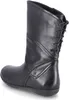 A black leather boot shown from the side and back. Produktbild-Vorschau