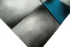 Moderner Teppich Kurzflor Wohnzimmerteppich karo abstrakt Produktbild-Vorschau 2
