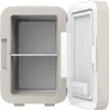 An empty mini-fridge with the door open, showing the interior and a shelf. Anteprima dell’immagine prodotto