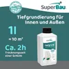 SuperBau Tiefgrund LF 1 L, Grundierung für Wand & Boden, Produktbild-Vorschau 3