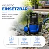Dompelpomp voor vuilwater, 400 W, 7500 liter per uur – Productafbeelding-voorbeeld 8