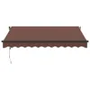 vidaXL Markise Automatisch mit LEDs Braun 300x250 cm Produktbild-Vorschau 4