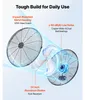 Ventilateur mural industriel SucceBuy 2x 120 W, 60 cm, Voir les images du produit 5