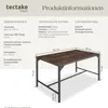 tectake® Esstisch Belfast Industrial Style 120 x 75 x 75 cm Produktbild-Vorschau 5