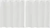Two white voile curtains hanging side-by-side against a white background. Voir les images du produit