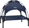 A navy blue dog bed with a canopy, shown on a white background. Anteprima dell’immagine prodotto