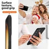A collage of images showing a phone case, a family taking a selfie, and hands holding a phone with a case. Produktbild-Vorschau