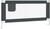 Kleinkind-Bettschutzgitter Dunkelgrau 180x25 cm Stoff Produktbild-Vorschau 1
