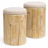 Holzstamm Sitzhocker gehobelt Höhe ca 40-42cm Durchmesser Produktbild-Vorschau 4