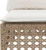 vidaXL Canapé de jardin 3 places avec coussins Beige Poly Voir les images du produit 7