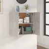 Armadietto a Muro Grigio Cemento 60x30x60 cm Legno Anteprima dell’immagine prodotto 3