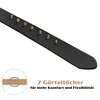 Gürtel Ledergürtel Schwarz 4cm breit Vollleder Jeansgürtel Produktbild-Vorschau 7