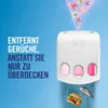 A product image showing a Febreze 3volution device with flowers emanating from the top and images of food (burger and fish) below, implying odor removal. Produktbild-Vorschau