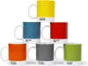A pyramid stack of seven colorful PANTONE mugs. Produktbild-Vorschau