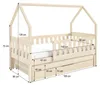Masseno Kinderbett BAMBINA 80x160 cm mit Schublade, Produktbild-Vorschau 5