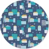 MuchoWow® Mauspad Mousepad Winter - Stadt - Nacht - Muster Produktbild-Vorschau 1