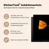 KitchenYeah© Herdabdeckplatte Gelbe Tulpen auf schwarzem Produktbild-Vorschau 6
