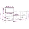 vidaXL Portascarpe in rovere Sonoma 102x36x60 cm Materiale Anteprima dell’immagine prodotto 10