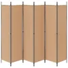 Möbel 6-teiliger Raumtrenner Beige 300 x 200 cm Produktbild-Vorschau 6