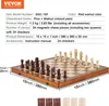 Jeu d'échecs magnétique en bois VEVOR, Jeu de dames aux Voir les images du produit 7