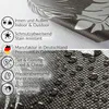 Tischdecke Wachstuch Premium Blumen Grau Robust Produktbild-Vorschau 5
