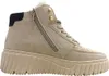 A single beige high-top boot with a thick platform sole, shown from the side against a white background. Voir les images du produit