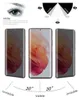 Marketing image showing the privacy feature of a screen protector on a smartphone. Produktbild-Vorschau