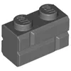 Mattoncini LEGO® 1x2 per pareti grigio scuro - 98283 NUOVO! Anteprima dell’immagine prodotto 4