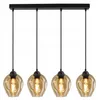 Luxolar Led Pendelleuchte 4 flammig Glasschirm Honig farben Produktbild-Vorschau 1