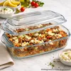 Borcam Teglia con coperchio 1,8 L Pirofila in vetro Anteprima dell’immagine prodotto 3