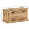 Schuhbank 85x40x45 cm Massivholz Mango Produktbild-Vorschau 10