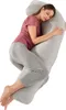 (gris clair) Coussin de grossesse en forme de J pour Voir les images du produit 1