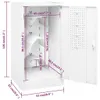 vidaXL Armoire de selle blanc 53x53x105 cm acier Voir les images du produit 7