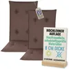Pillows24 - 2x Hochlehner Auflagen 120x50x8 cm | Gesteppte Produktbild-Vorschau 1