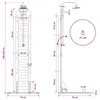Prysznic na zewnątrz 223 cm naturalny Podgląd zdjęcia produktu 10