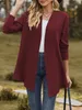 ASKSA Damen Strickjacke Kable Drapieren Lange aermel Offene Produktbild-Vorschau 3