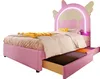 Merax Polsterbett 90x200 cm, Einhorn-Design Kinderbett mit Produktbild-Vorschau 8