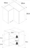 ULWEHOME | Eck-Hängeschrank 60 x 60 cm Beige, Produktbild-Vorschau 2