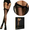 Schwarze Diva-Strümpfe mit Naht. Damenunterwäsche Schwarz 4 Produktbild-Vorschau 6