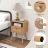 Set di 2 comodini COSTWAY con decorazioni in rattan, Anteprima dell’immagine prodotto 7