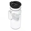 Wessper Glas Wasserfilterkanne Schwarz 2L mit LED Anzeige + Produktbild-Vorschau 4