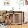 PawHut Hundekäfig für Zuhause, Abschließbar Hundehütte mit Produktbild-Vorschau 2