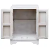 vidaXL Nachttisch Weiß 38×28×52 cm Paulownia Holz Produktbild-Vorschau 3