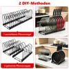 Topfdeckelhalter,Erweiterbarer Deckelhalter Produktbild-Vorschau 2