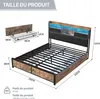 Doppelbett 140 x 200 cm mit 600 kg belastbarem Produktbild-Vorschau 5