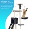 Katzen Kratzbaum Simba 142 cm groß Dunkelgrau - Deluxe Produktbild-Vorschau 5